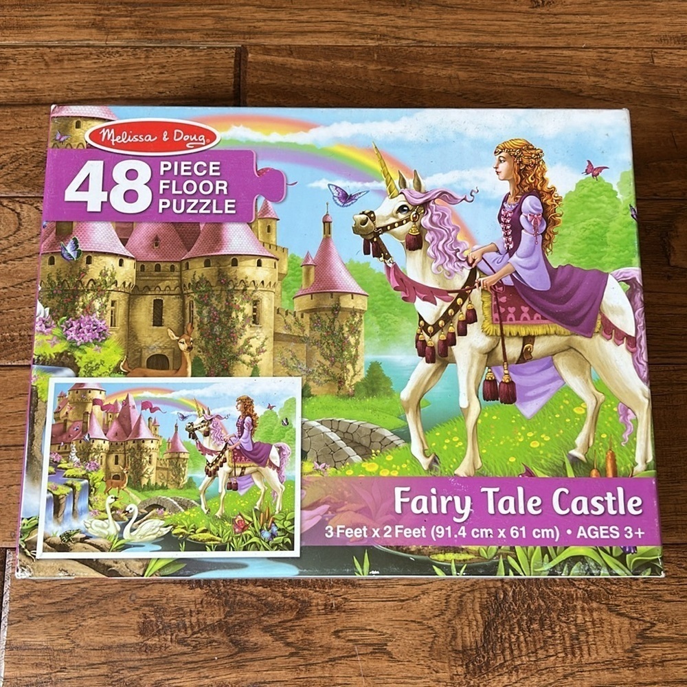 Melissa & Doug Fairy Tale Castle 48 Piece Floor Puzzle 3 Feet x 2 Feet